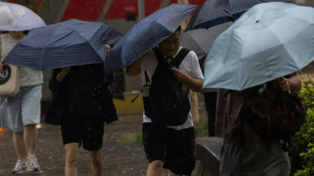 香港受热带风暴杨柳侵袭 多个政府部门服务被迫暂停