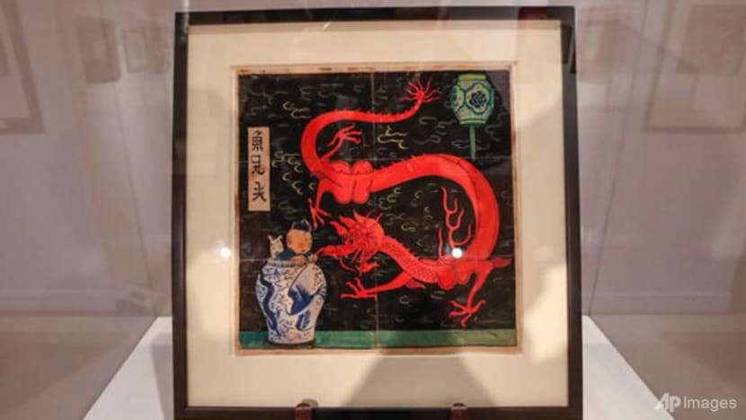 Rare Tintin comic book art expected to sell for millions at Paris auction