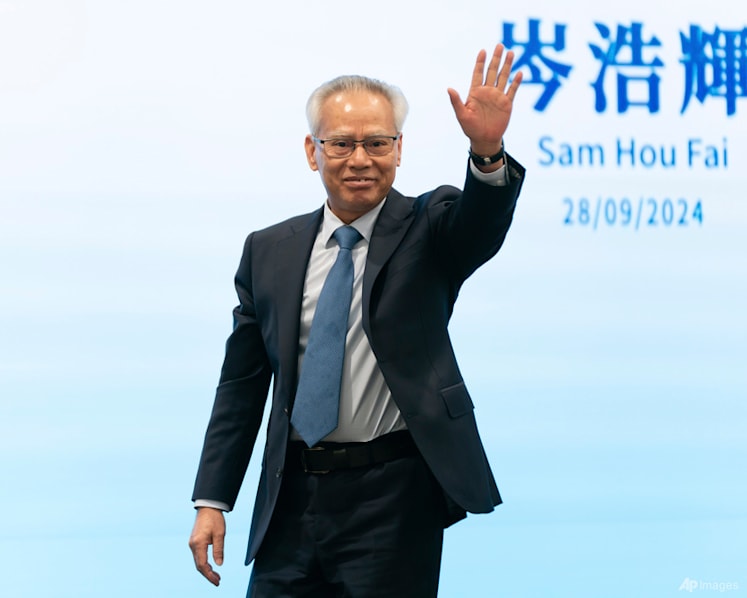 Macao's former top judge is elected as the Chinese casino hub's first leader born in China