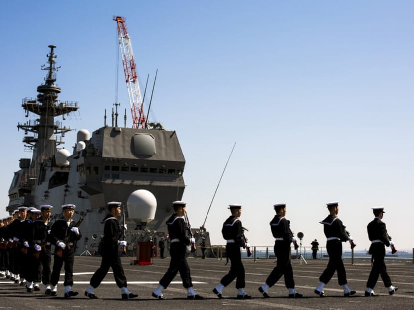 Japan is setting up an amphibious unit similar to the US Marines and is also planning to upgrade its air defences with F-35 stealth fighters and Global Hawk drones. Photo: REUTERS