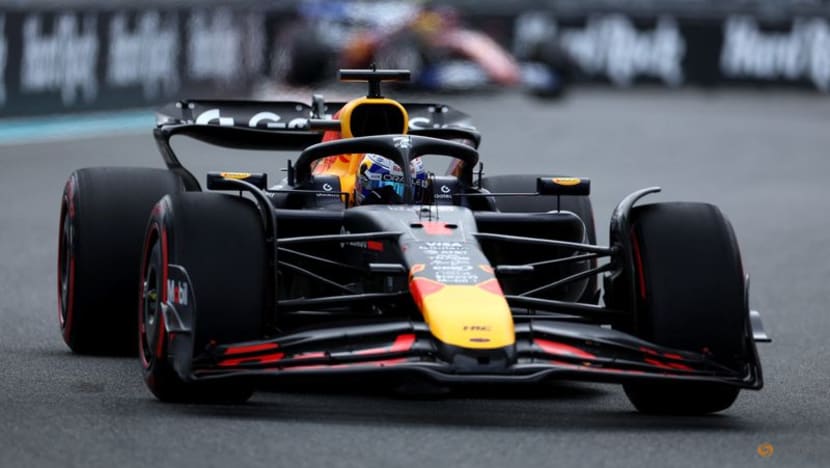 New dad Verstappen beats Norris to Miami pole