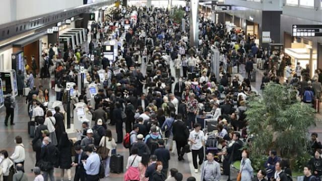 东京羽田机场系统突发故障 多个航班被取消