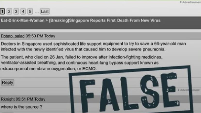 Pofma Office issues correction notice to SPH Magazines over HardwareZone Forum post on Wuhan virus