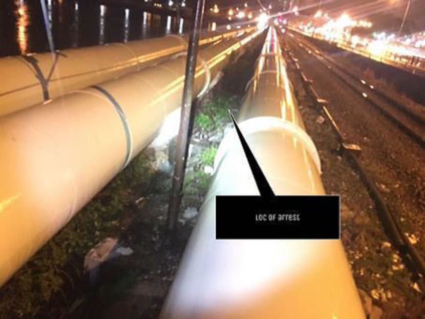 The location where the swimmer was arrested. Photo: ICA/SPF