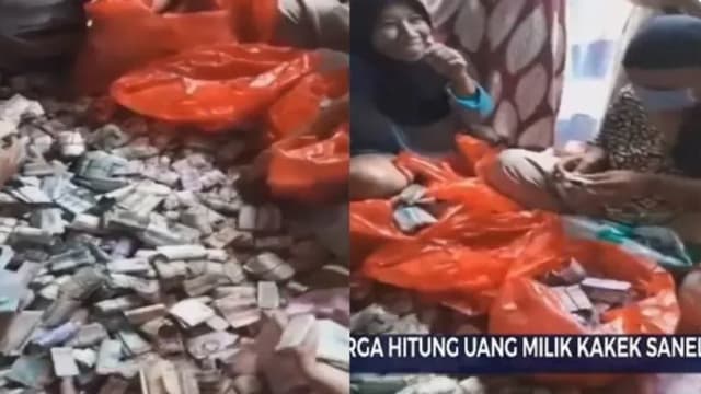 印尼老翁病榻上透露藏上亿私房钱 逾20名亲友花19小时才算完