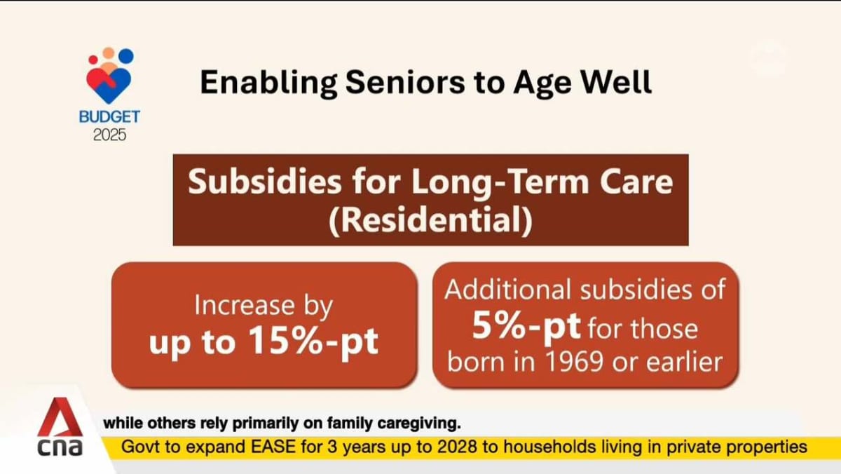 Budget 2025: More funding support for those taking care of senior citizens