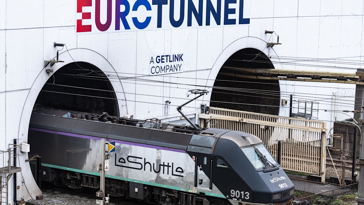 Bus collides with train near Channel Tunnel entrance in France, 19 hurt