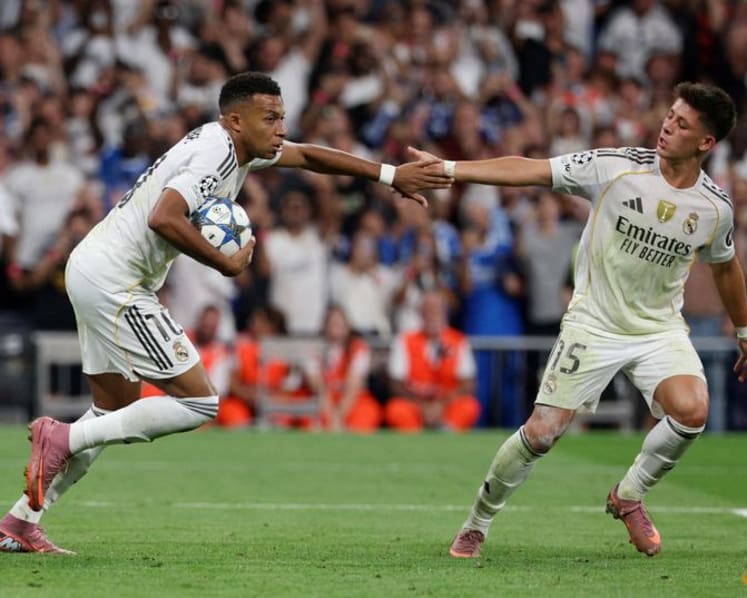 Mbappe on the spot as 10-man Real fight back to beat Marseille