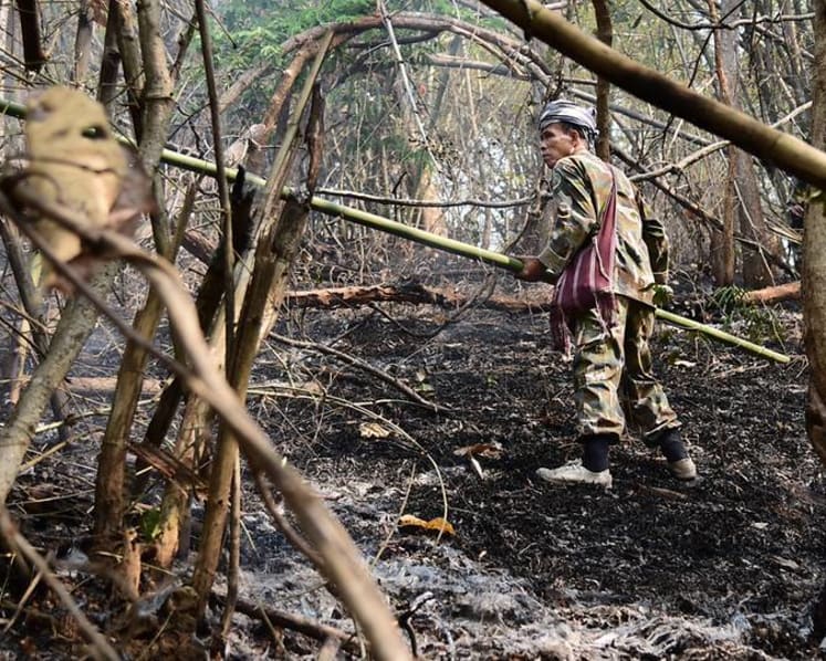 On the front line with the Chiang Mai firefighters battling the flames behind the world's worst air