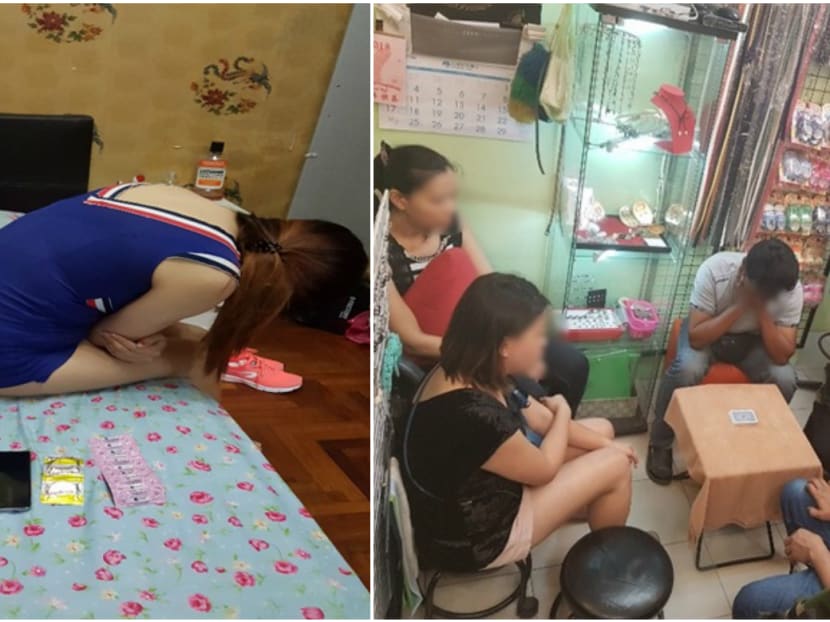 Of the 32 arrested, 18 women were arrested for suspected involvement in providing sexual services at private apartments and hotels. Photo: SPF