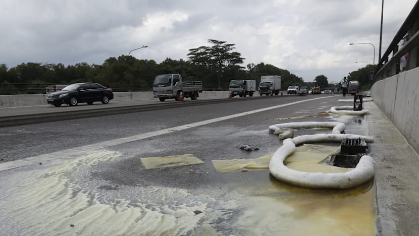 Oil spill on BKE causes massive road disruption