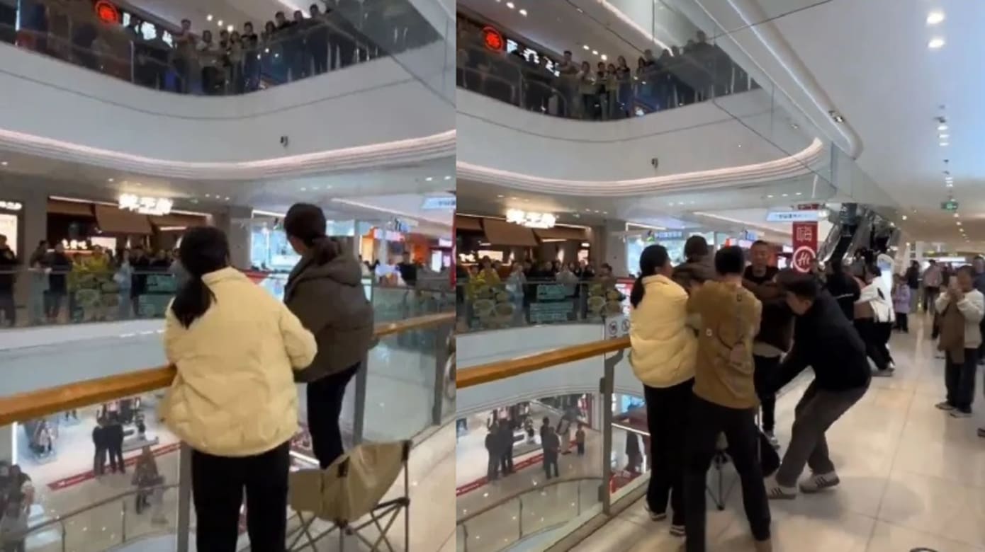 湖北男阻女子跳楼反遭家属指责 网民：“好人难做”