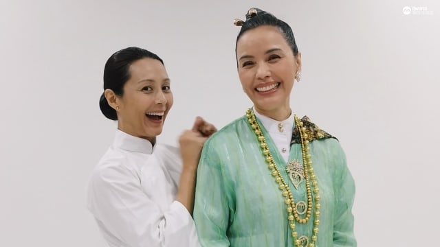 郑惠玉初试娘惹装　和“妈姐”曾诗梅姐妹情深