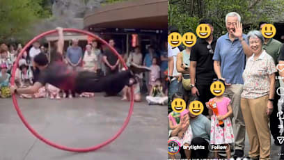 SM Lee Hsien Loong Spotted At Singapore Busker's Performance At Rainforest Wild Asia