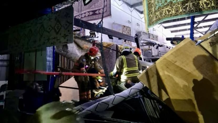 Three people rescued by SCDF after mezzanine floor collapses at Toa Payoh warehouse