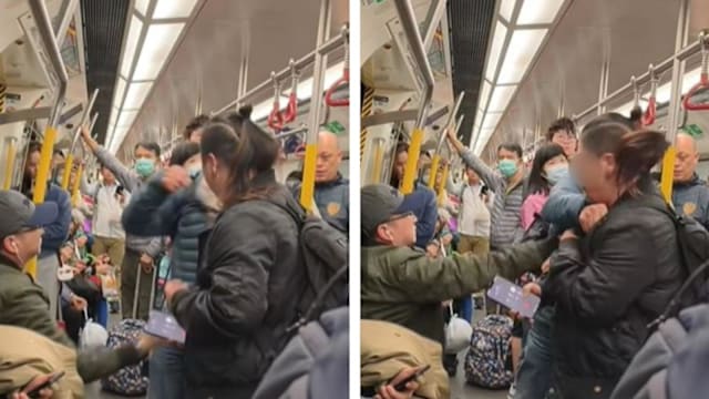 香港地铁争座风波 老翁不满霸位被阻竟挥拳打人