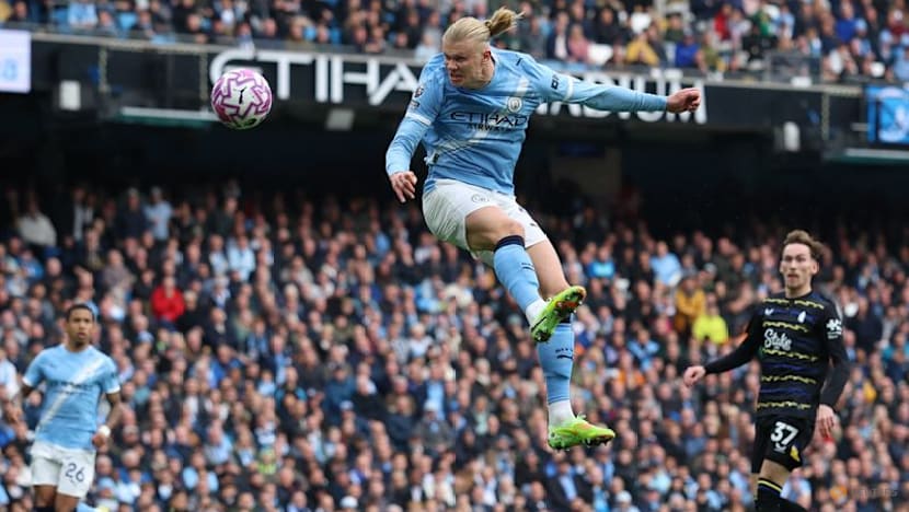 Haaland leads Man City to win over Everton with second-half double