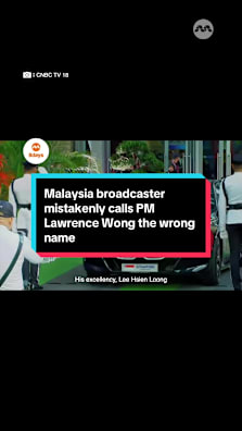 RTM has since apologized to Lawrence Wong for their mistake #8dayssg #8dayssgtrending #lawrencewong #asean #fypsg 