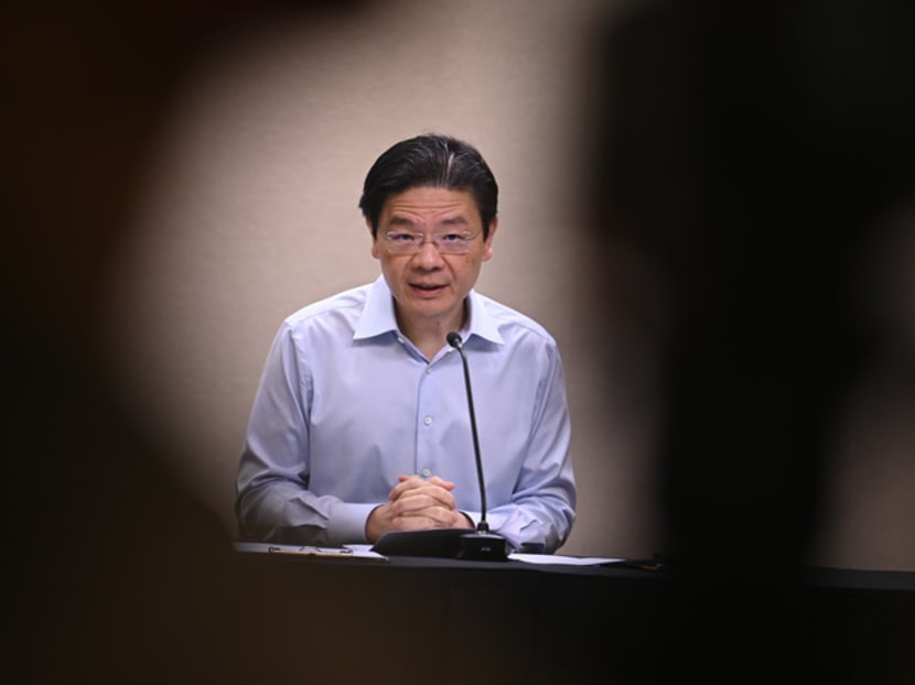 Prime Minister Lawrence Wong speaking at a press conference on Aug 23, 2024.