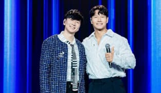 JJ Lin performs with Running Man star Kim Jong-kook at South Korea concert