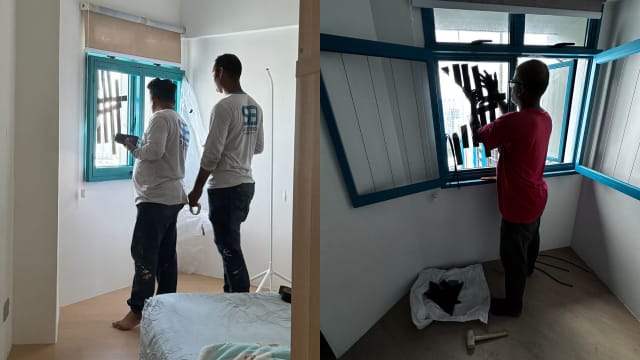 组屋窗户遭粉刷工程砸破 市理会：向承包商发警告信