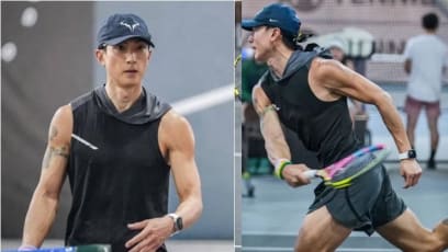 Wu Chun, 45, Shows Off Ripped Physique While Competing In Tennis Tournament