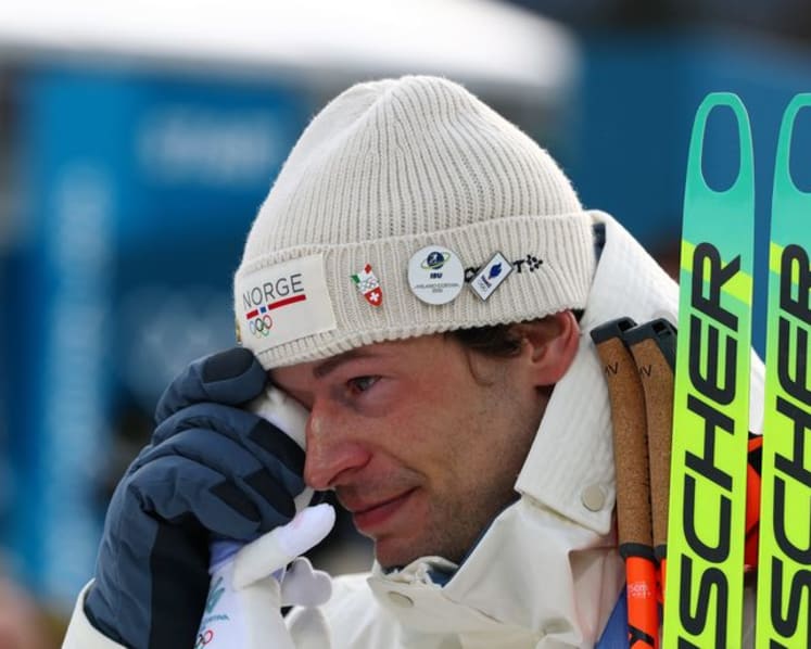 Biathlon-Tearful Norwegian confesses to cheating on girlfriend, begs forgiveness after bronze medal win