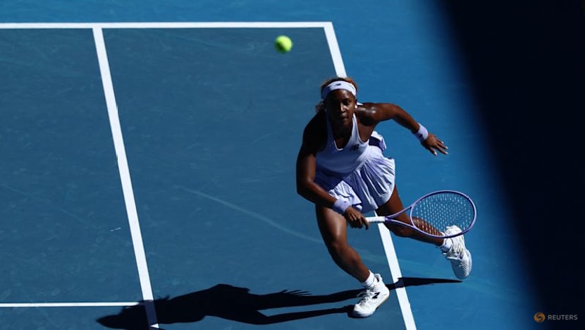 Gauff marches on as dad keeps distance at Australian Open