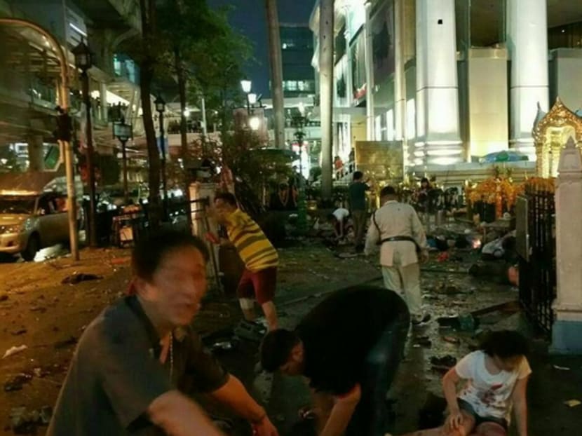 Bomb blast rocks major Bangkok intersection, casualties reported