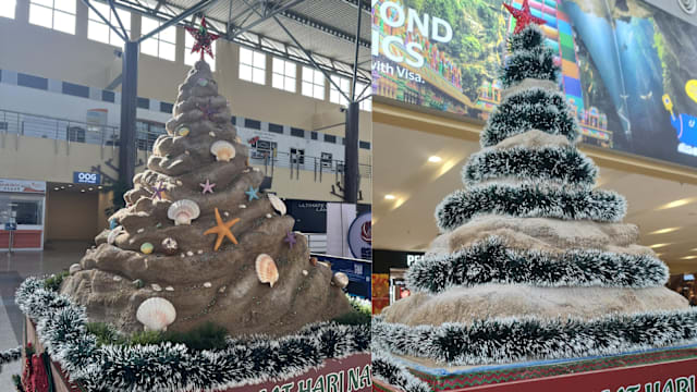 是圣诞树还是“一坨屎”？马国机场节日装饰造型引全网嘲讽