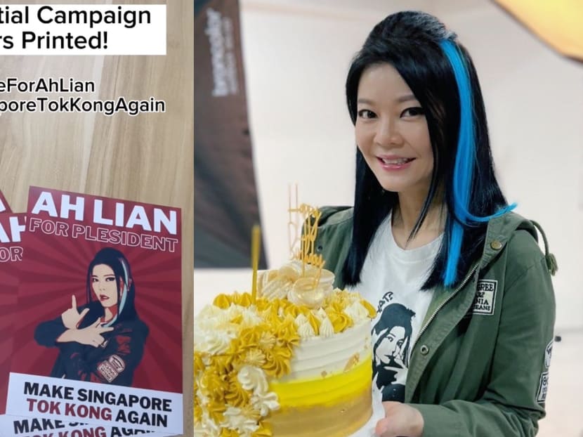 Ah Lian for president? Michelle Chong wants to make Singapore 'tok kong' again