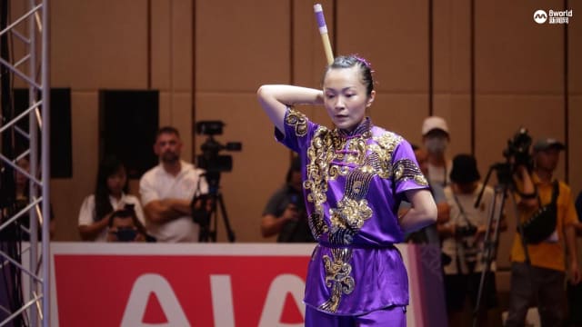 王瓅苓棍术领先群雌 有望保东运刀棍术金牌