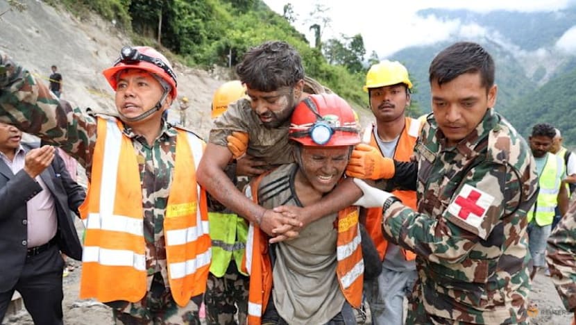 How two men survived nine days in a Nepal flood tunnel