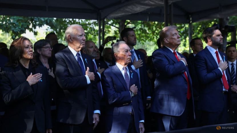 Biden, Harris and Trump visit Sep 11 site in New York Biden, Harris and Trump visit Sep 11 site in New York