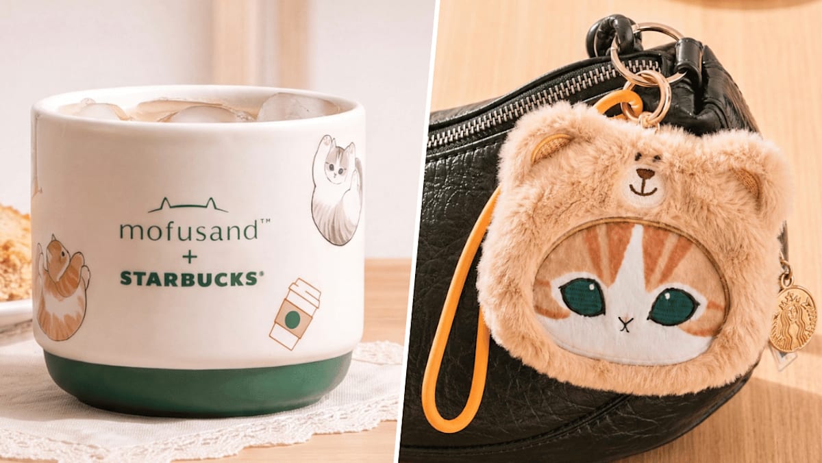 Starbucks Singapore's New Mofusand Merch Has Cat Wristlet Pouches