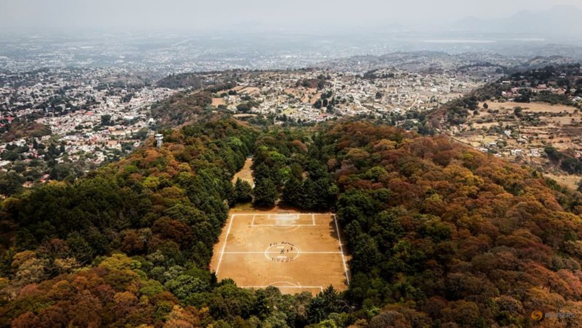 In Mexico, soccer is played wherever space permits