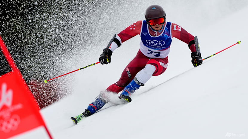 Singapore's Faiz Basha overcomes tricky conditions, finishes 35th in slalom at Winter Olympics