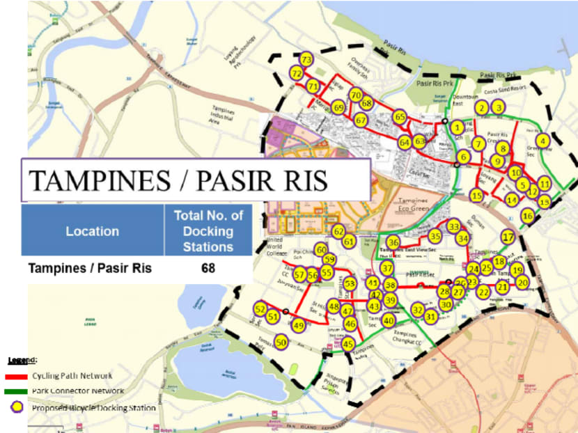 Bike-sharing scheme could extend to Tampines, Pasir Ris, Marina Bay and city centre