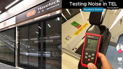 TikToker Records 101dB Noise Levels On Thomson East Coast Line (TEL) MRT Ride