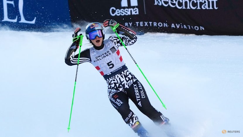 Alpine skiing-Robinson revels in record fifth World Cup win