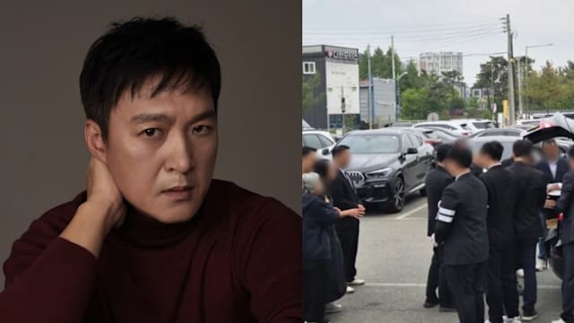 韩星朴东彬出殡，妻子崩溃痛哭：女儿和我怎么办