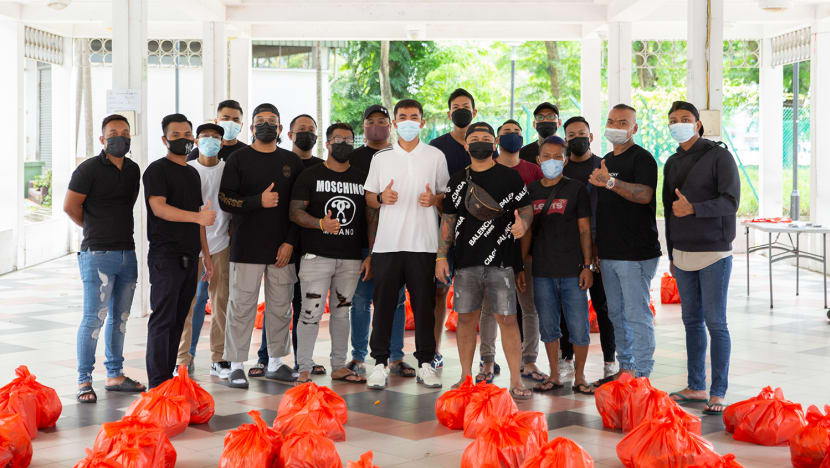 'We want to give back to society': Ex-convicts buy, hand out groceries to needy residents