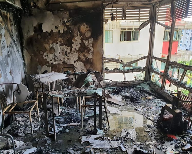 Fire breaks out in flat at Punggol East HDB block, 100 people evacuated
