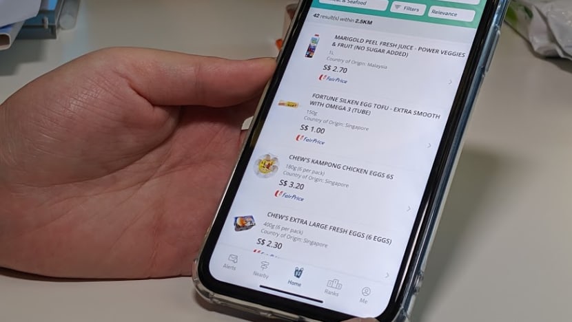 New app lets consumers compare grocery, hawker prices in Jurong West, Tampines, Toa Payoh