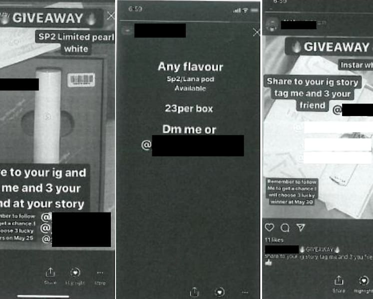 Teenager who helped his father sell illegal e-cigarettes on Instagram gets reformative training