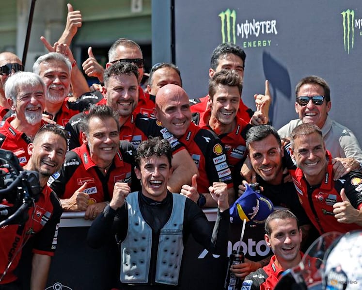 Marquez storms to Czech MotoGP victory with late pass on Bagnaia