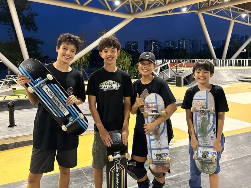 This daredevil single mum skateboards, trains in Brazilian jiu-jitsu, and uses sports to bond with her sons