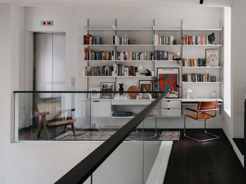 A rare, ground floor duplex in Singapore that makes working and entertaining at home a joy