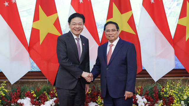 【GE2025】越南总理范明政致电祝贺黄总理 在大选中取得胜利