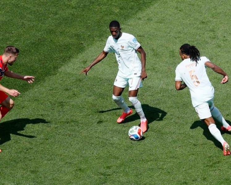 France's Dembele steals the show with 25-minute hat-trick against Norway